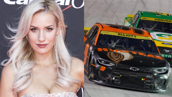 Paige Spiranac Nascar Collage