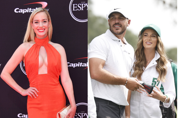 Paige Spiranac, and Brooks Koepka -Jena Sims