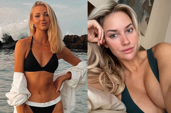 Paige Spiranac and Claire Hogle