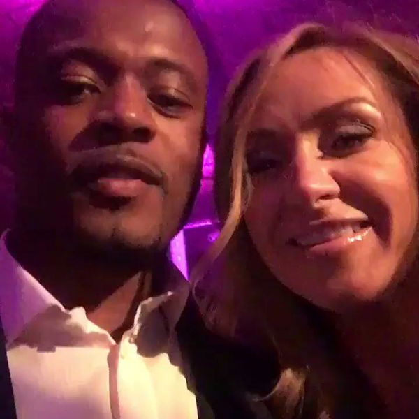 Patrice Evra and his wife