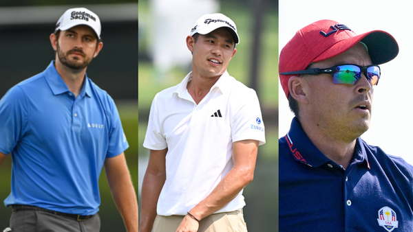 Patrick Cantlay Collin Morikawa Rickie Fowler Collage