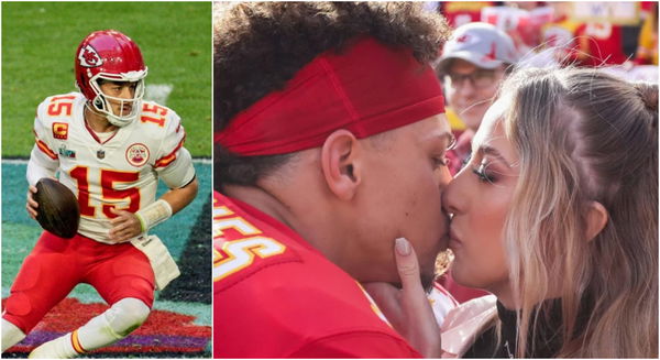 Patrick Mahomes celebrates sweet on-field moment after Super Bowl