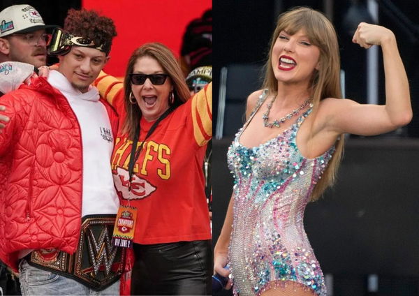 Patrick Mahomes Mom Randi and Taylor Swift