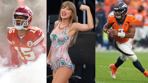 Patrick Mahomes, Taylor Swift and Russell wilson