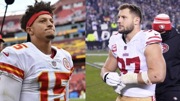 Patrick Mahomes and Nick Bosa