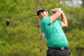 PGA, Golf Herren Masters Tournament &#8211; First Round Apr 6, 2023; Augusta, Georgia, USA; Patrick Reed tees off on the fifth