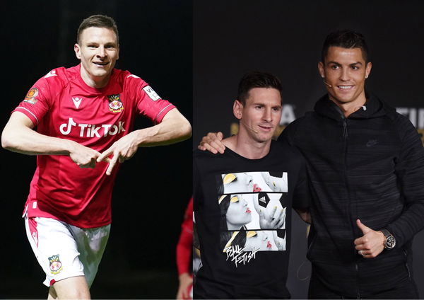 Paul Mullin Cristiano Ronaldo and Lionel Messi