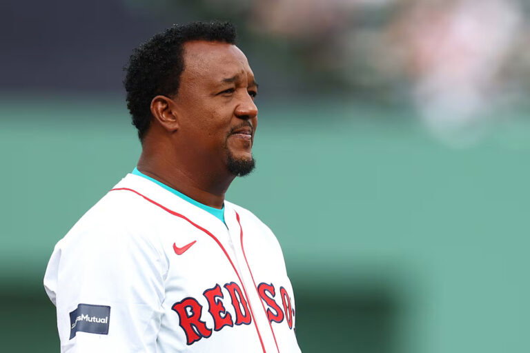 MLB Legend Pedro Martinez Gets Emotional as He Honors Mom on