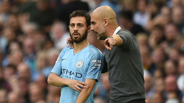 Pep Guardiola Bernardo Silva