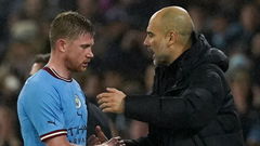 Pep Guardiola and Kevin De Bruyne