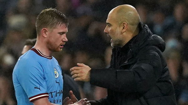 Pep Guardiola and Kevin De Bruyne