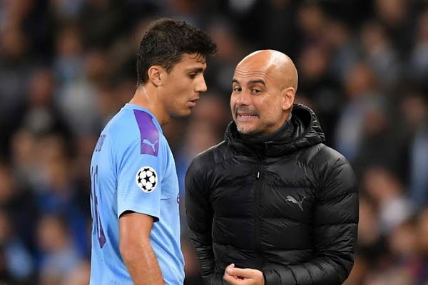 Pep Guardiola and Rodri