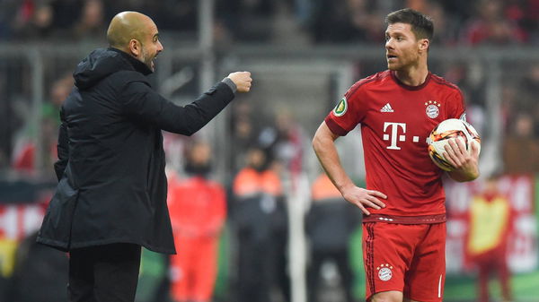 Pep Guardiola and Xabi Alonso