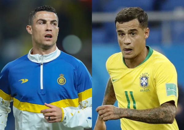 Philippe Coutinho and Cristiano Ronaldo