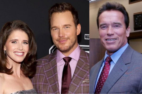 Katherine Schwarzenegger, chris pratt, and Arnold