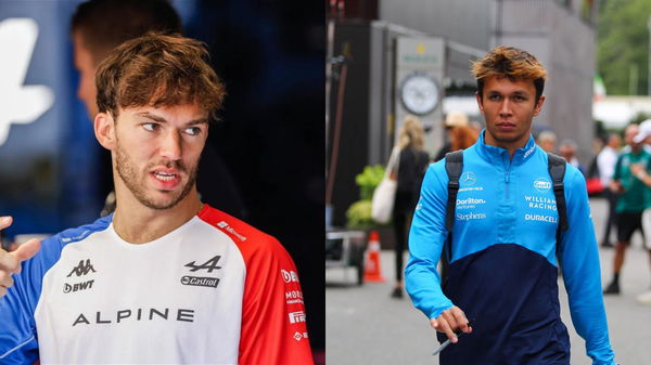 Pierre Gasly and Alex Albon