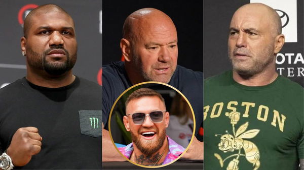 Quinton Jackson, Dana White, Joe Rogan and Conor McGregor