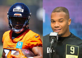 RJ Harvey and JK Dobbins Broncos