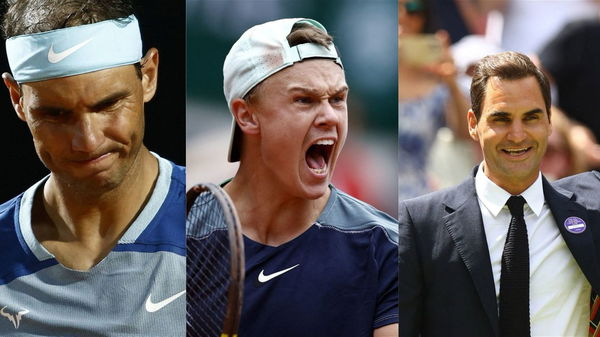 Rafael Nadal, Holger Rune, Roger Federer