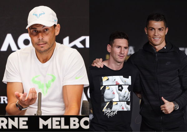 Rafael Nadal Lionel Messi and Cristiano Ronaldo