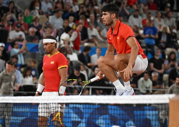 Rafael Nadal and Carlos Alcaraz