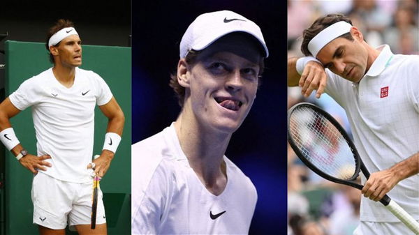 Rafael nadal, Jannik Sinner, Roger Federer