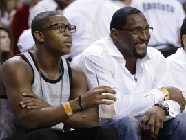 Ray Lewis with his son Ray Lewis III
