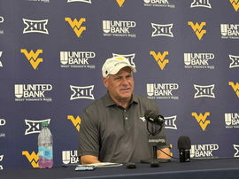Rich Rodriguez addresses the West Virginia media