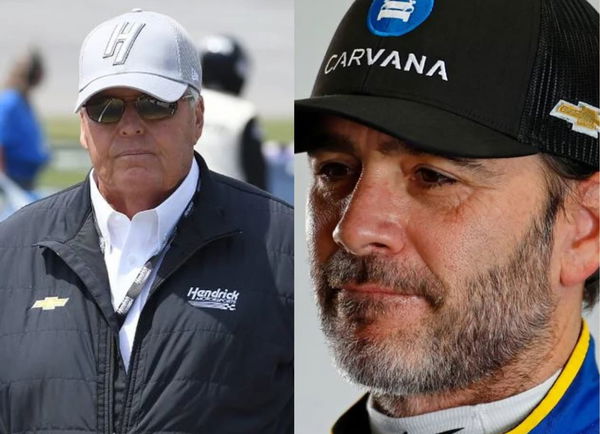 Rick Hendrick and Jimmie Johnson