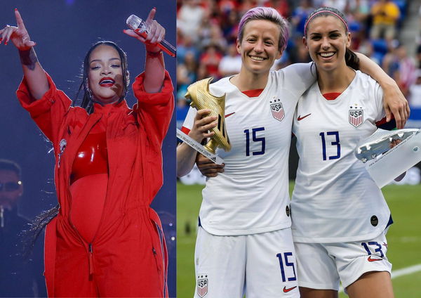 Rihanna Megan Rapinoe and Alex Morgan