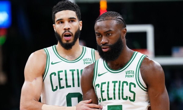 Jaylen Brown and Jayson Tatum