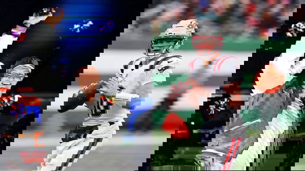 Rob Gronkowski and Drake Maye