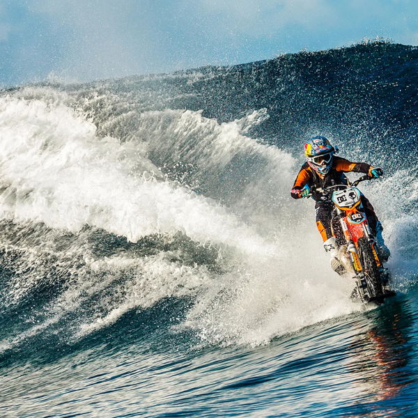 motorcycles on the beach