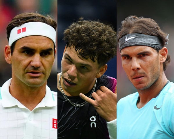 Roger Federer, Ben Shelton, Rafael Nadal