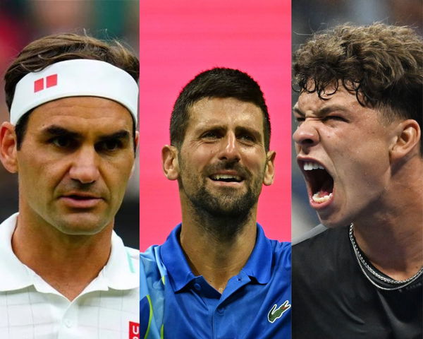 Roger Federer, Novak Djokovic, Ben Shelton