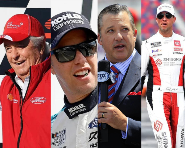 Roger Penske, Brad Keselowski, Tony Stewart, Denny Hamlin