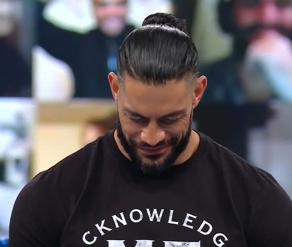 Watch Roman Reigns Breaks Character And Laughs During A Promo With