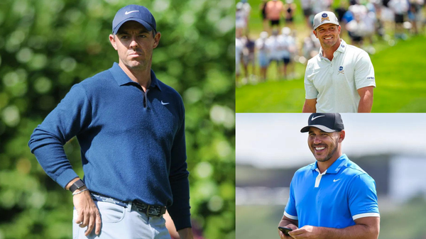 Rory McIlroy Bryson DeChambeau Brooks Koepka Collage