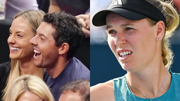 Rory McIlroy Erica Stoll Caroline Wozniacki Collage