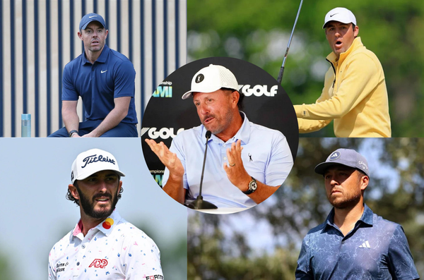 Rory McIlroy, Scottie Scheffler, Max Homa, Xander Schauffele, and Phil Mickelson