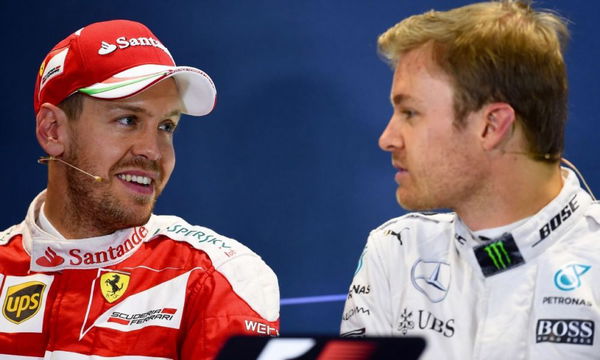 Rosberg and Vettel