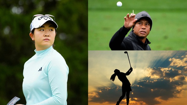 Rose Zhang Tiger Woods Silhouette Collage