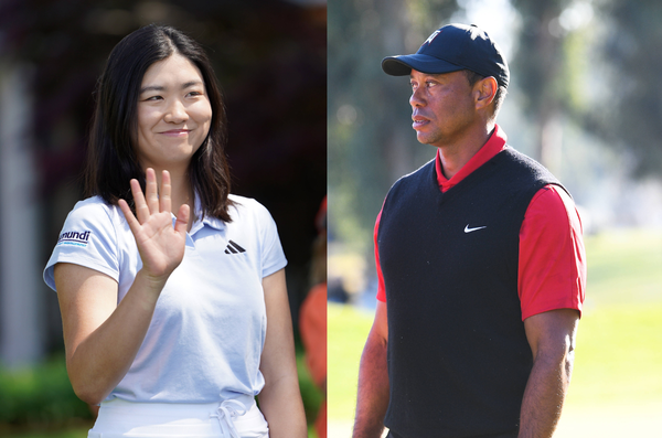 Rose Zhang and Tiger Woods