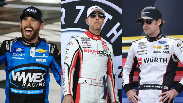 Ross Chastain, Denny Hamlin, Ryan Blaney