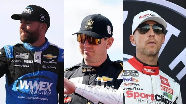 Ross Chastain, Kyle Busch, Denny Hamlin