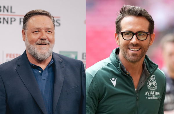 Russell Crowe and Wrexham owner Ryan Reynolds