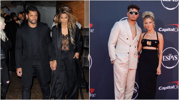 Russell Wilson, Ciara, Patrick Mahomes, Brittany