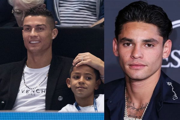 Ryan Garcia, Cristiano Ronaldo and Jr