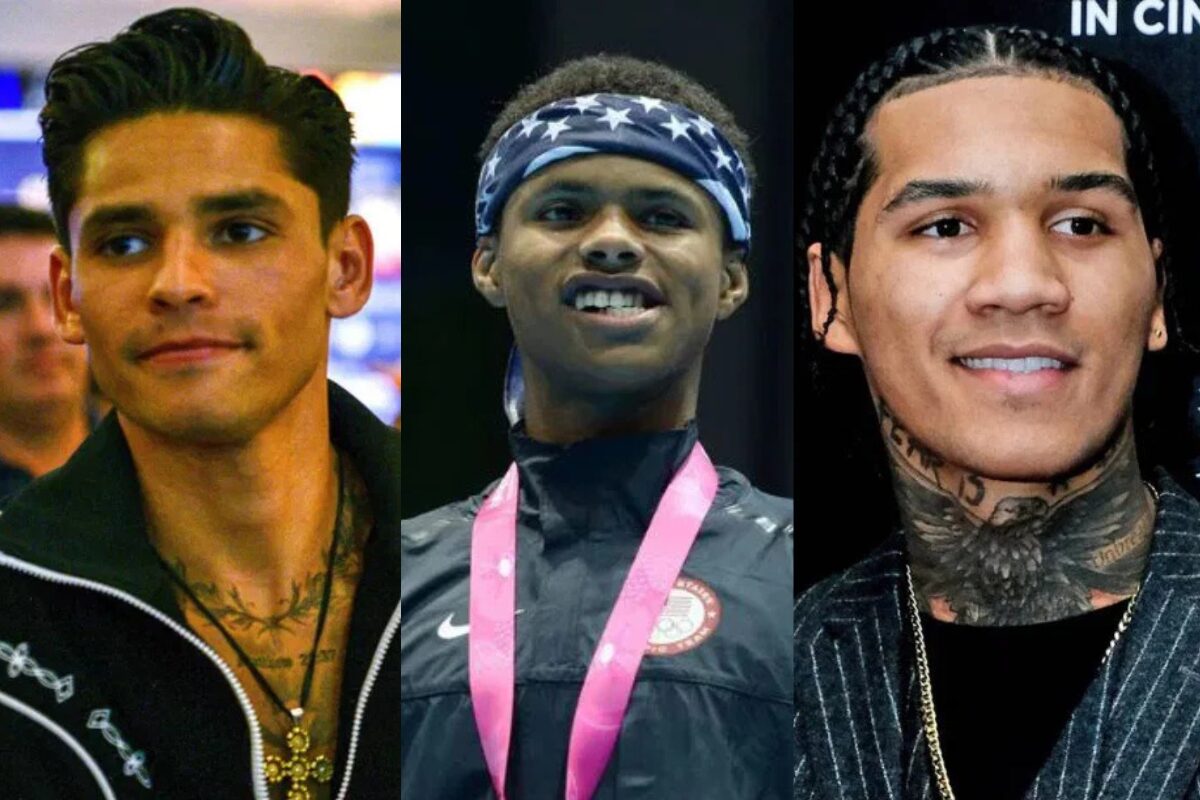 Ryan Garcia, Shakur Stevenson, and Conor Benn’s Appearance at UFC 329 Weigh-Ins Draws Taunts From Boxing Fans