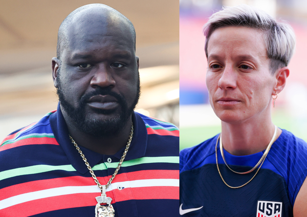 Shaquille O&#8217;Neal and Megan Rapinoe